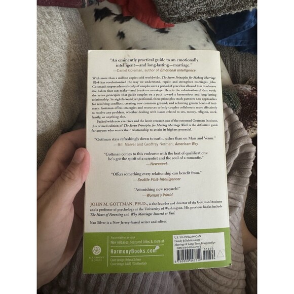 The Seven Principles for Making Marriage Work: A Practical Guide fro - VERY GOOD - Picture 2 of 2